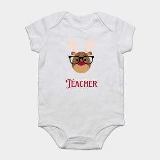 Teacher Holiday Cheer Baby Bodysuit